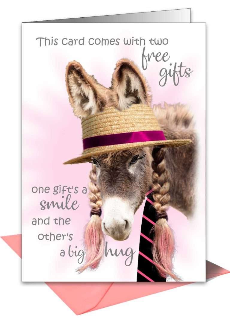 Donkey Greetings Card