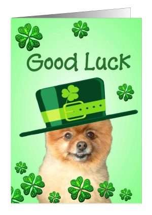 Dog good luck cards
