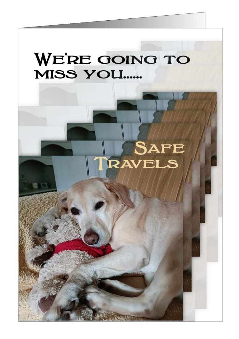 Dog Leaving Card from Pet Cards Dog Leaving Card from Pet Cards